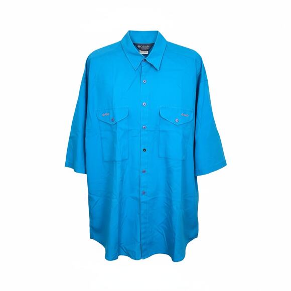 Columbia Sportswear Blue Pocket Shirt Men's Large - Picture 2 of 9